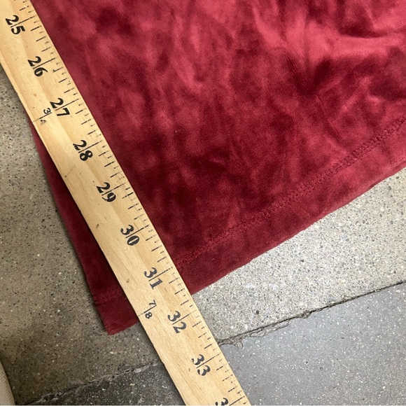 Juicy Couture Pants Womens Medium Red Y2K Velour Cargo Flare Wide Leg 2000s - Picture 5 of 8